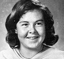 Susan Myers in a photo from the 1972 La Jolla High School yearbook. - 65-class-ring-sue-myers-ljhs-72yearbook